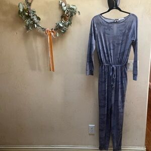 Sz S Oddy Camouflage Long Sleeved Jumpsuit P80082 Poly/Rayon Blend